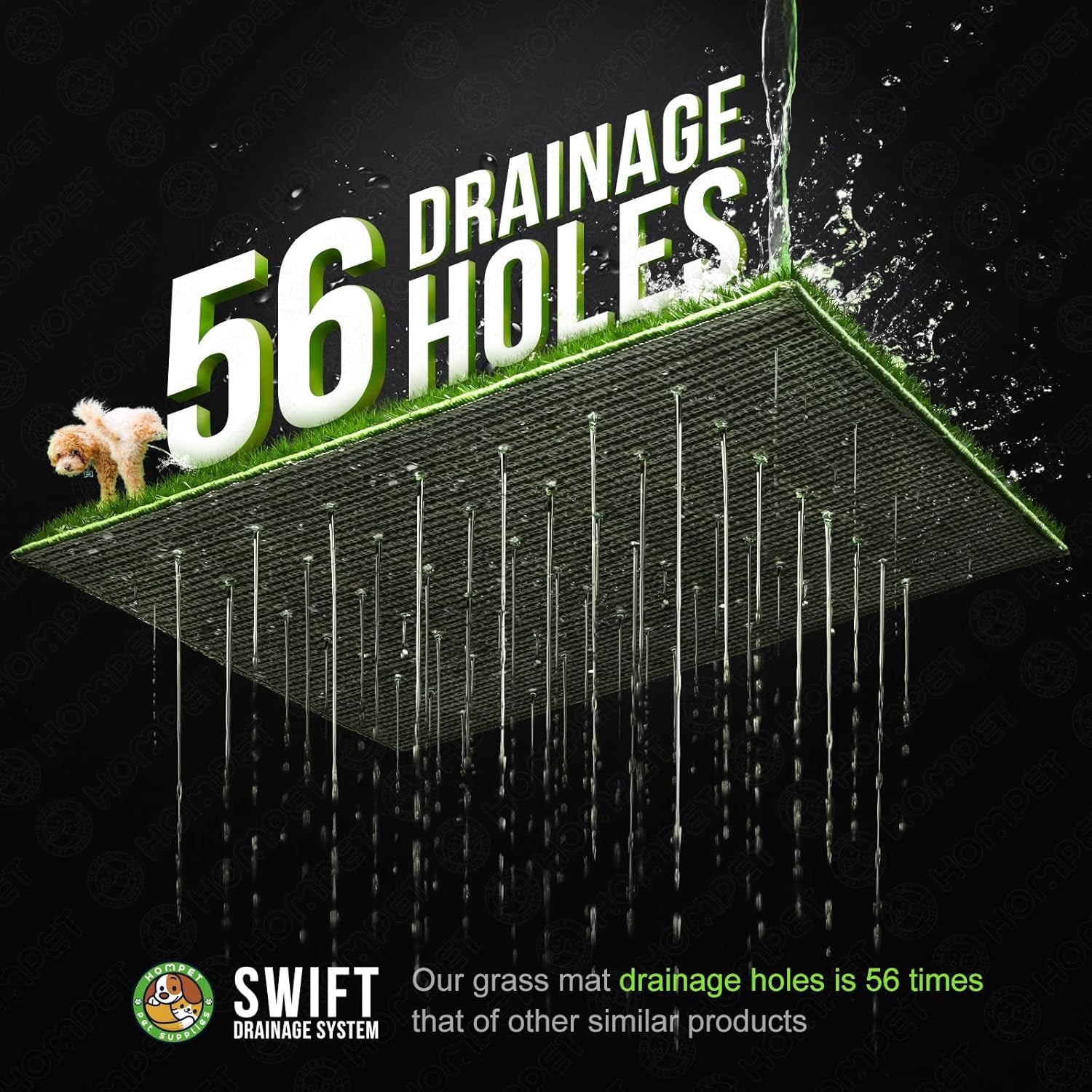 Dog Grass Pee Pads,Bionic Wall,Artificial Grass Bathroom Mat Pet Grass Mat Replacement for Indoor and Outdoor Use