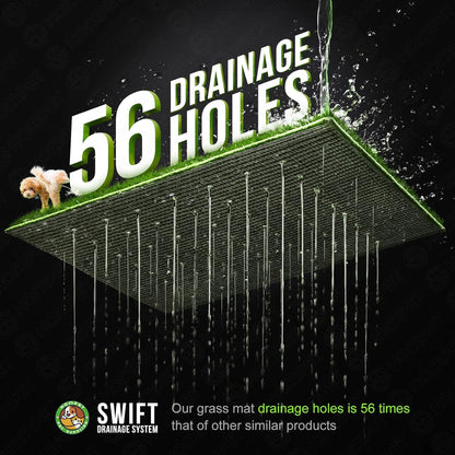 Dog Grass Pee Pads,Bionic Wall,Artificial Grass Bathroom Mat Pet Grass Mat Replacement for Indoor and Outdoor Use