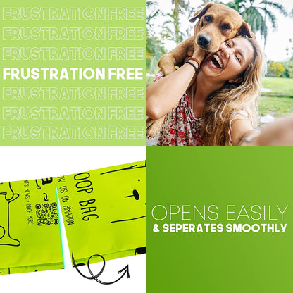 Certified Home Compostable Dog Poop Bags - 240 Pack (16 Rolls) - TUV OK HOME COMPOST Certified - Thick + Leakproof - 10% to Charity - Biodegradable Poop Bags for Dogs and Pet Waste - Doggie Supplies.