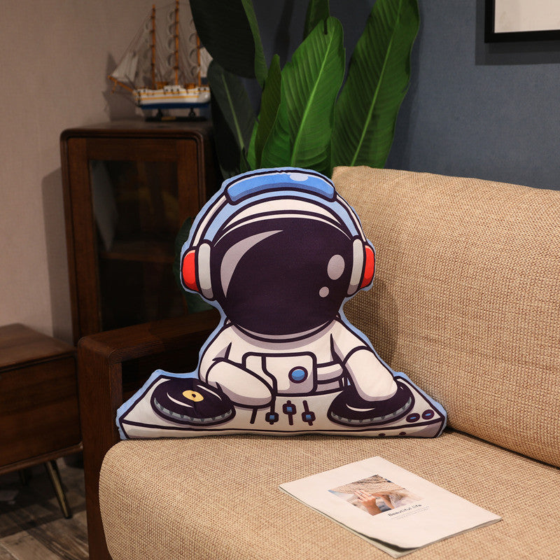 Simulation Space Series Plush Pillow Toys Astronaut Spaceman Rocket Spacecraft Stuffed Doll Nap Pillow Kids Birthday Gifts.