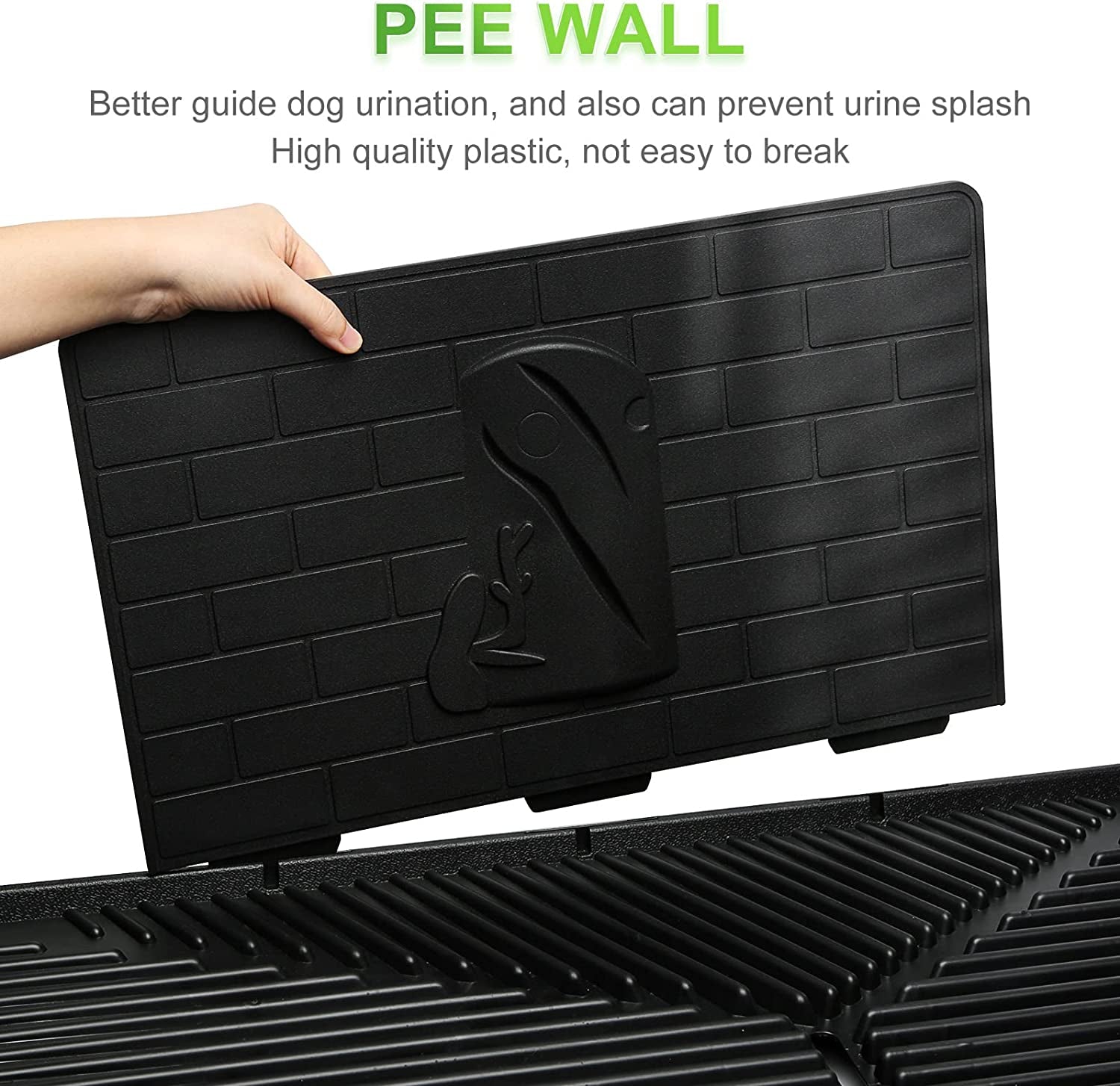 Dog Grass Pee Pads,Bionic Wall,Artificial Grass Bathroom Mat Pet Grass Mat Replacement for Indoor and Outdoor Use