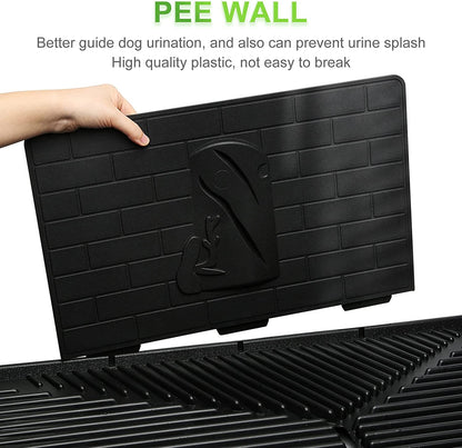 Dog Grass Pee Pads,Bionic Wall,Artificial Grass Bathroom Mat Pet Grass Mat Replacement for Indoor and Outdoor Use